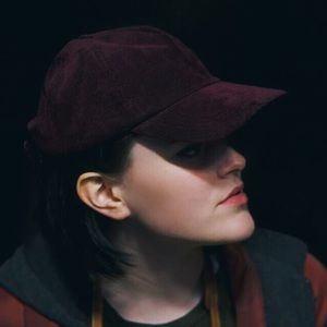 Wine Corduroy Baseball Cap